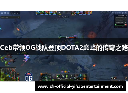 Ceb带领OG战队登顶DOTA2巅峰的传奇之路